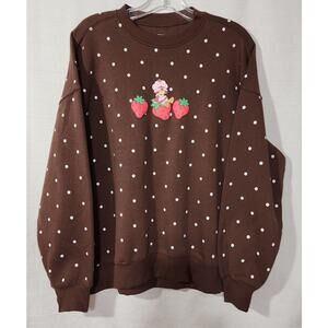 Strawberry shortcake Brown sweatshirt women's size small